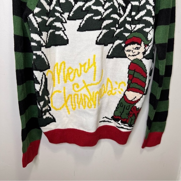 Happy Holiday Funny Ugly Christmas Sweater Size Medium - Picture 4 of 8